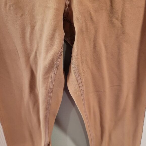Athleta Pink Leggings Elation Rib Trim  7/8 Size Small - Picture 3 of 8